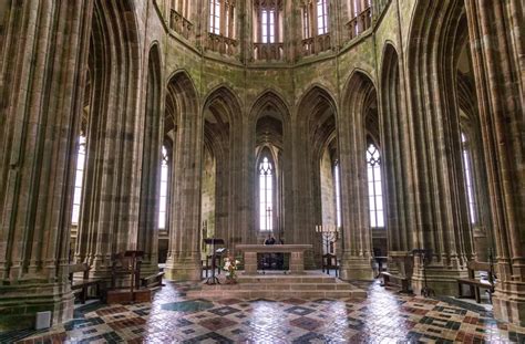 michvelabby|mont saint michel abbey church.